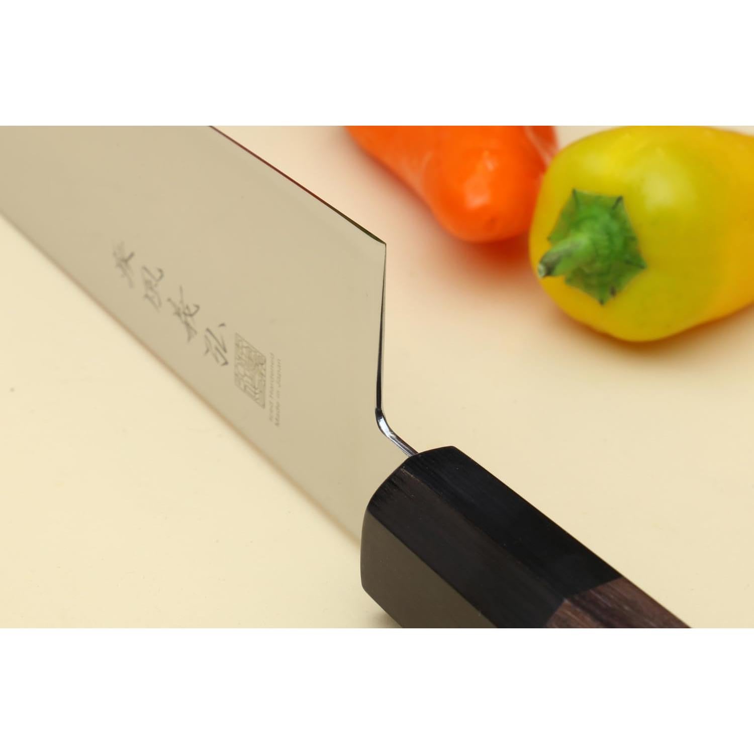 Cuchillo Chef Japonés Gyuto Yoshihiro AUS10 210mm Mango Madera Rosa