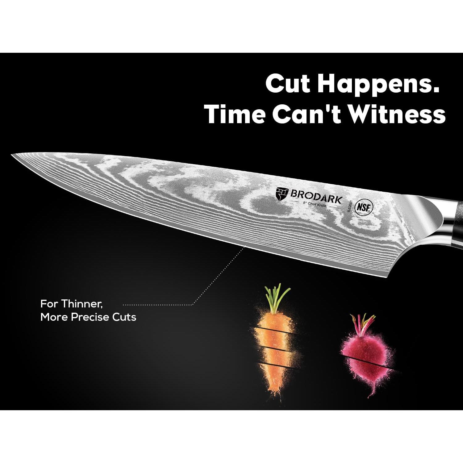 Juego de cuchillos de cocina Damasco BRODARK 3 PCS VG10