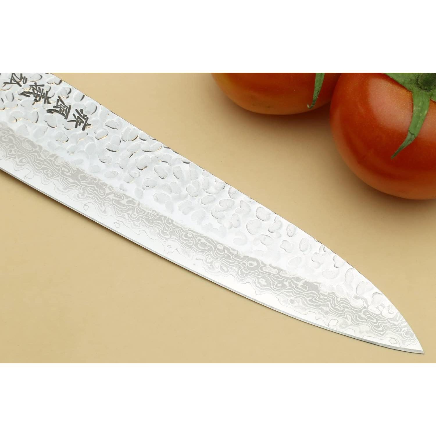 Cuchillo de Chef Japonés Yoshihiro Gyuto Damasco 21cm VG10