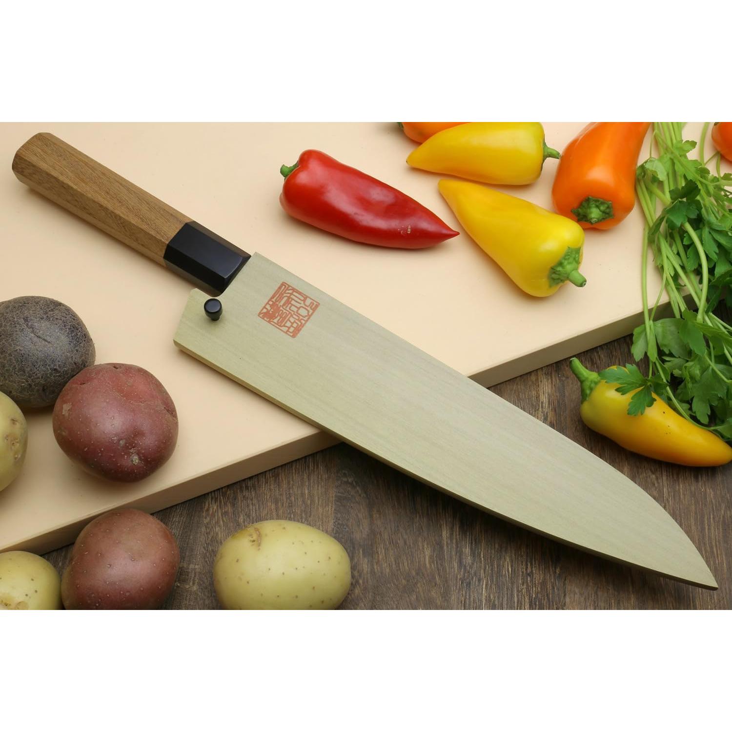 Cuchillo de Chef Japonés Yoshihiro Gyuto Damasco 21cm VG10