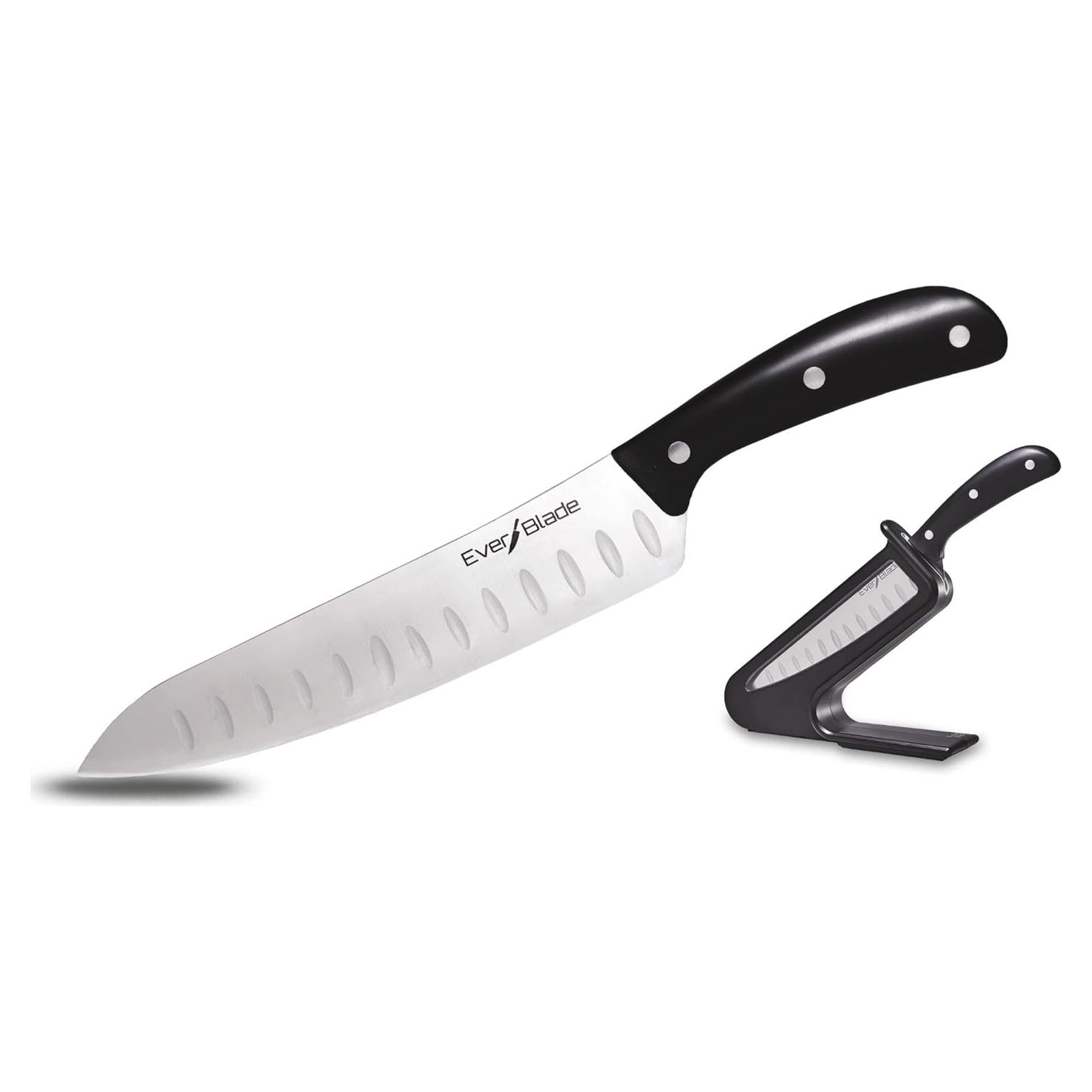 Cuchillo de Chef Ontel EverBlade 20.32 cm Acero Alemán con Bloque