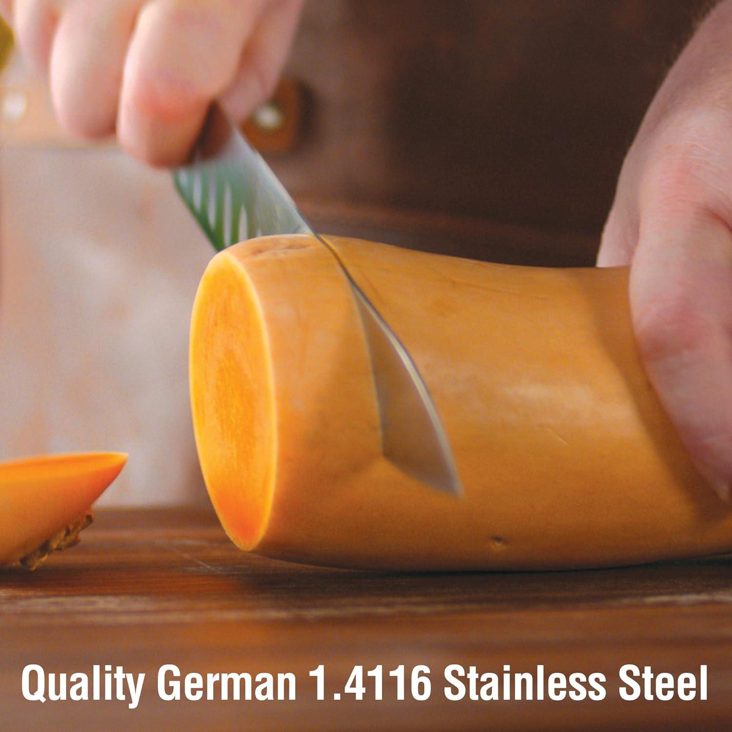 Cuchillo de Chef Ontel EverBlade 20.32 cm Acero Alemán con Bloque