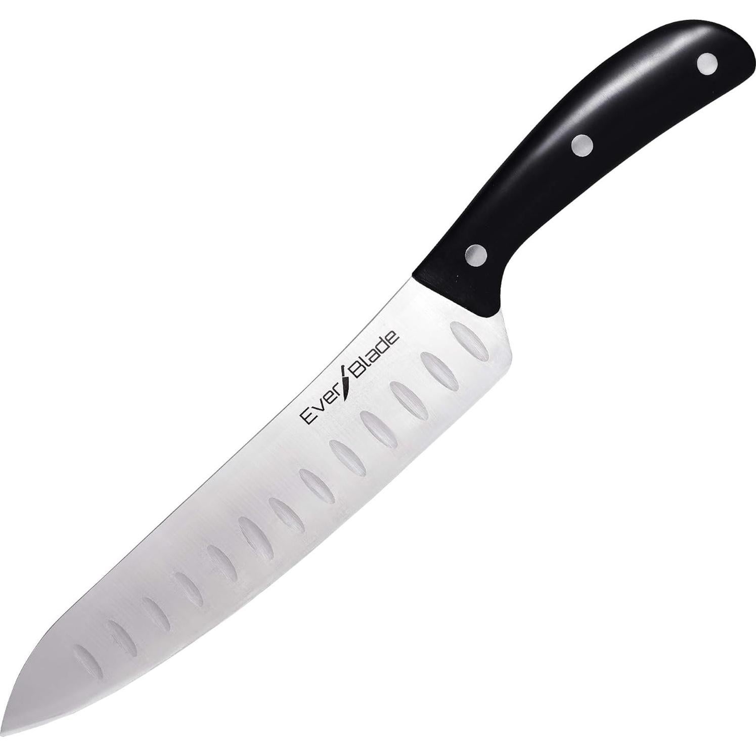 Cuchillo de Chef Ontel EverBlade 20.32 cm Acero Alemán con Bloque