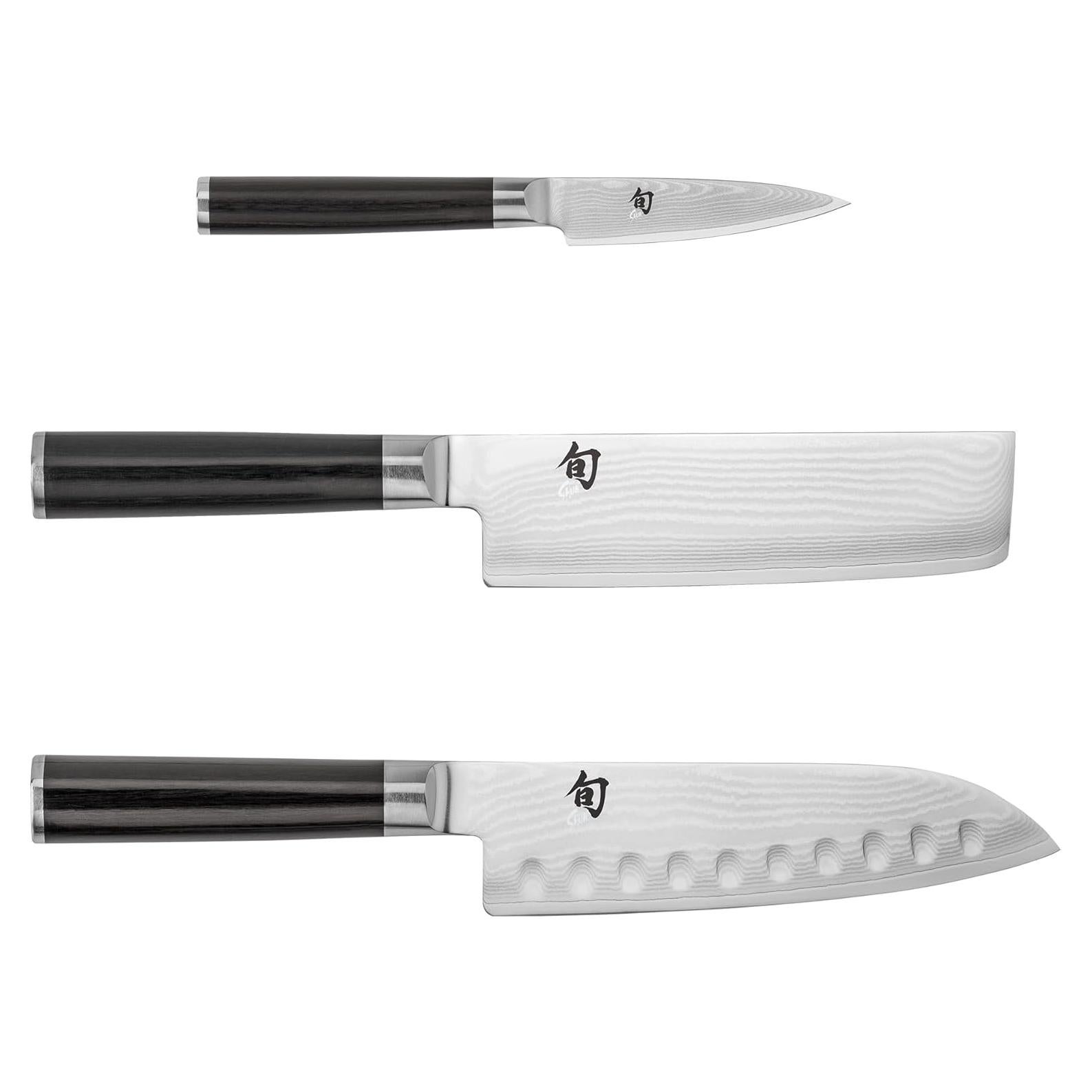 Set de Cuchillos de Cocina Shun Japonés Clásico 3 Piezas