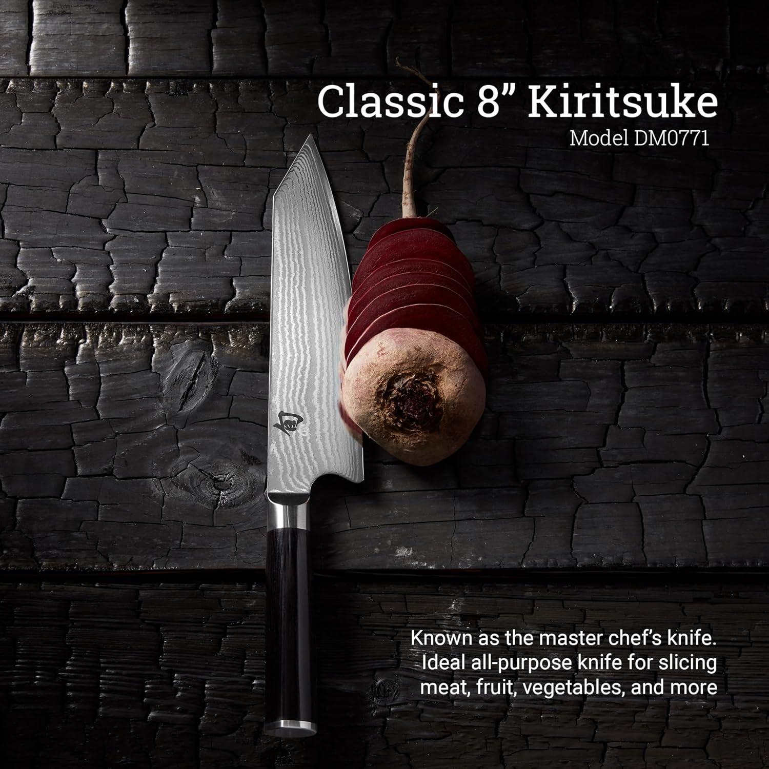 Cuchillo Kiritsuke Shun Classic 20.32 cm VG-MAX Damasco