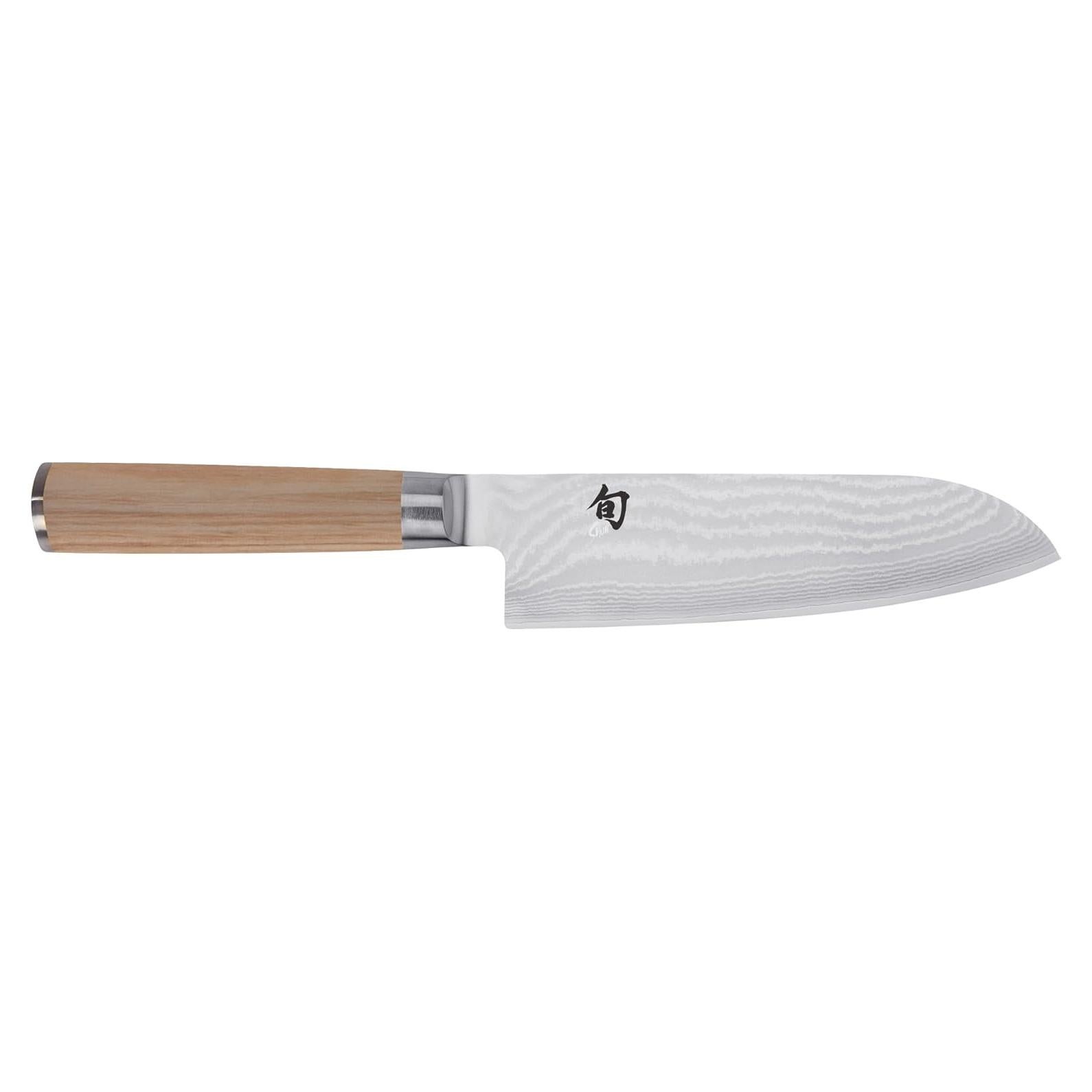 Cuchillo Santoku Shun Classic Blonde 17.78 cm VG-MAX Pakkawood