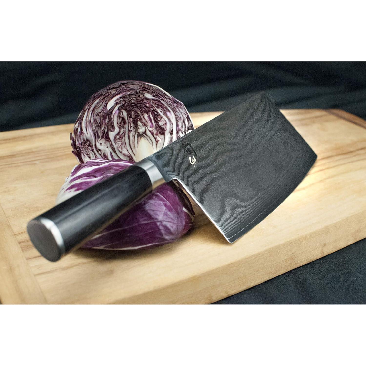 Cuchillo Cleaver Vegetal Shun Classic 18 cm Damasco