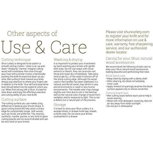 Cuchillo Honesuki Shun Classic 11.4 cm Acero Damasco