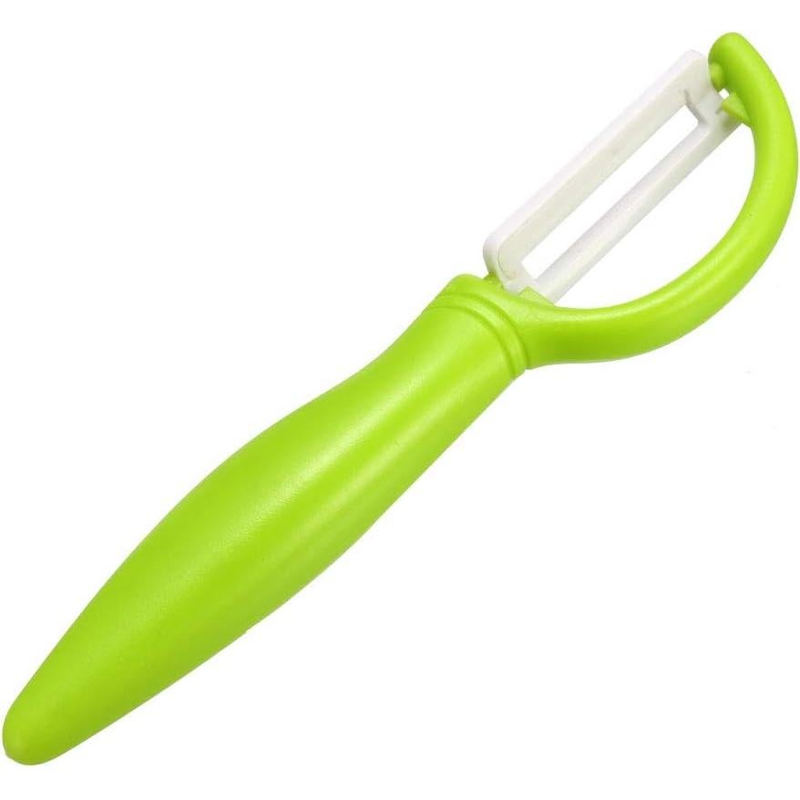 Pelador Recto Cerámica uxcell 2 Pcs Mango Ergonómico Verde