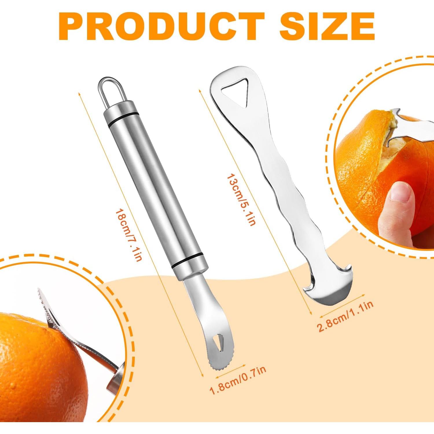 Juego de herramientas para pelar naranjas Lyreh - Acero inoxidable