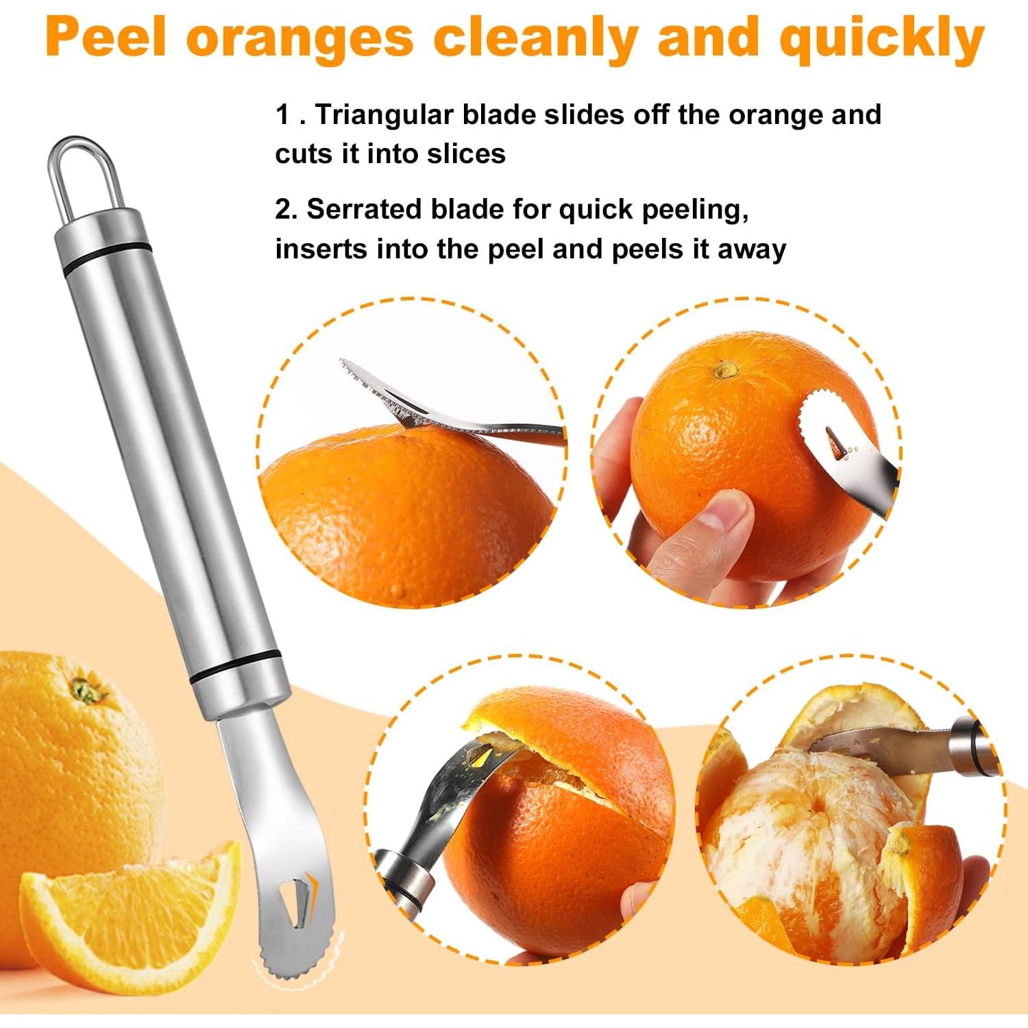 Juego de herramientas para pelar naranjas Lyreh - Acero inoxidable