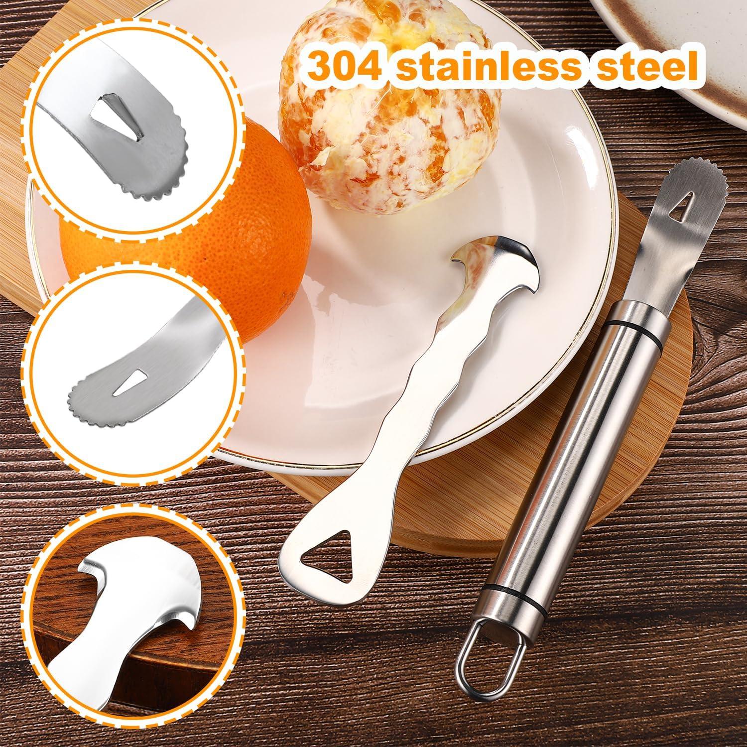 Juego de herramientas para pelar naranjas Lyreh - Acero inoxidable