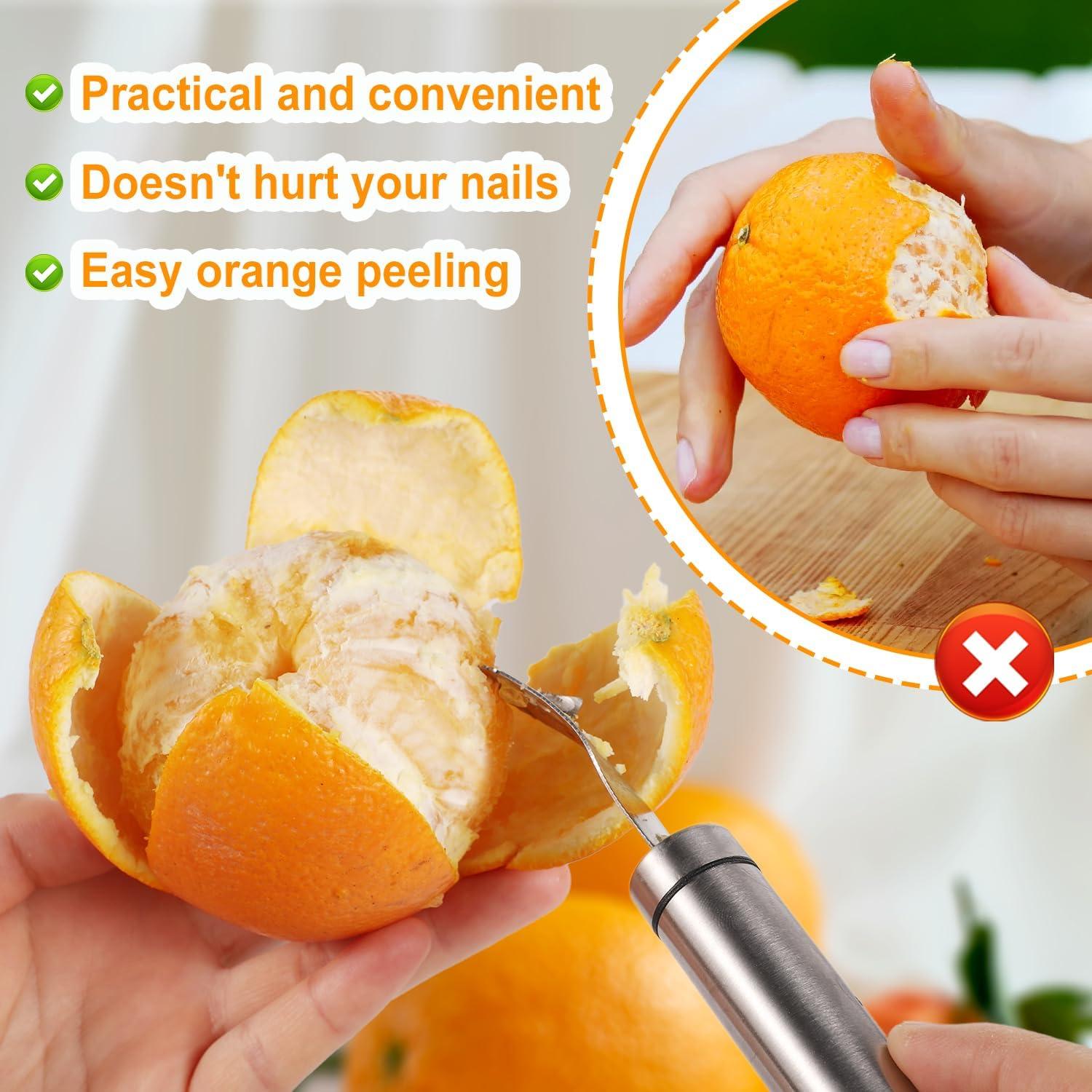 Juego de herramientas para pelar naranjas Lyreh - Acero inoxidable