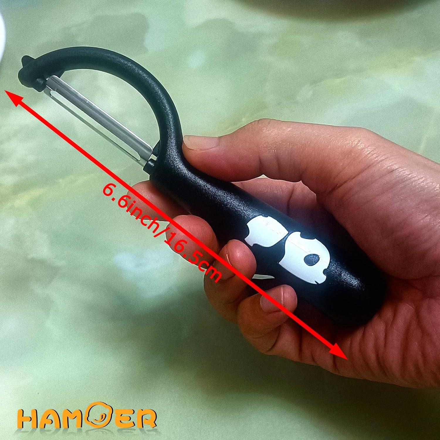 Pelador y Rallador 2 en 1 HAMOER Acero Inoxidable Ergonómico