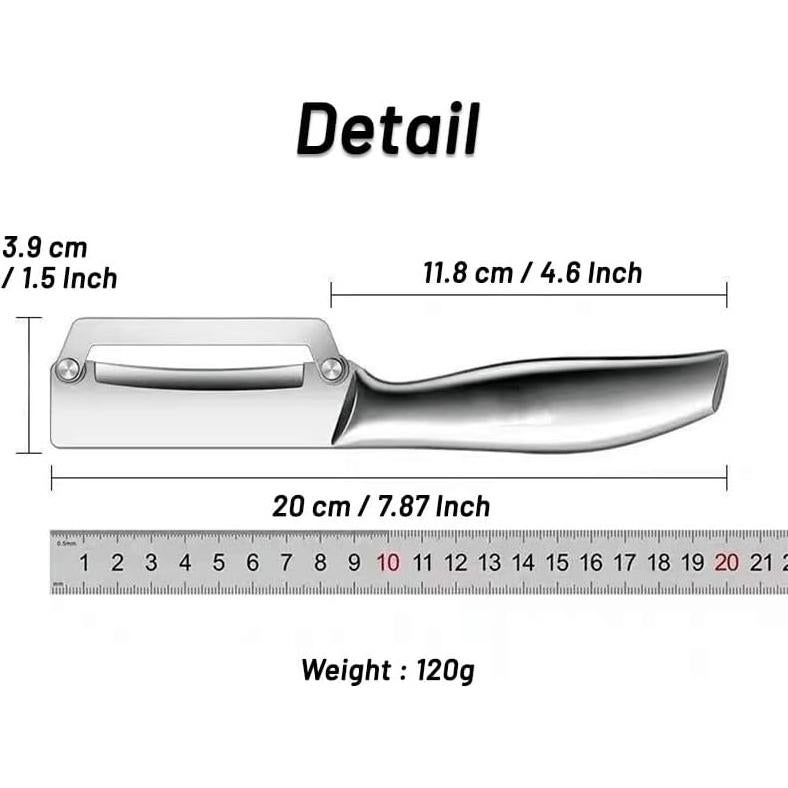 Pelador de Verduras Yopolaz Premium Acero Inoxidable 1 Paquete