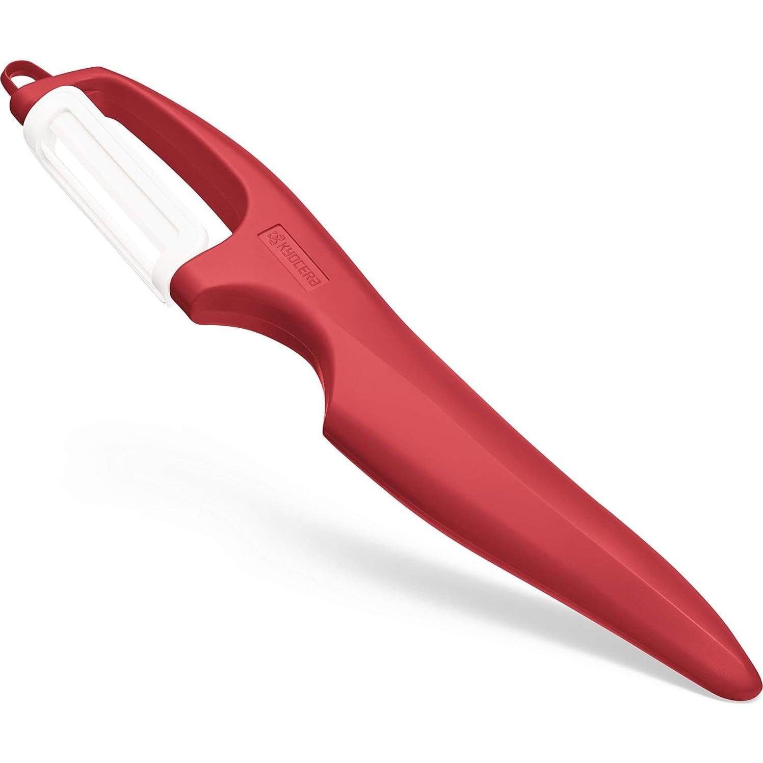 Pelador Vertical de Doble Cuchilla Cerámica Kyocera Rojo