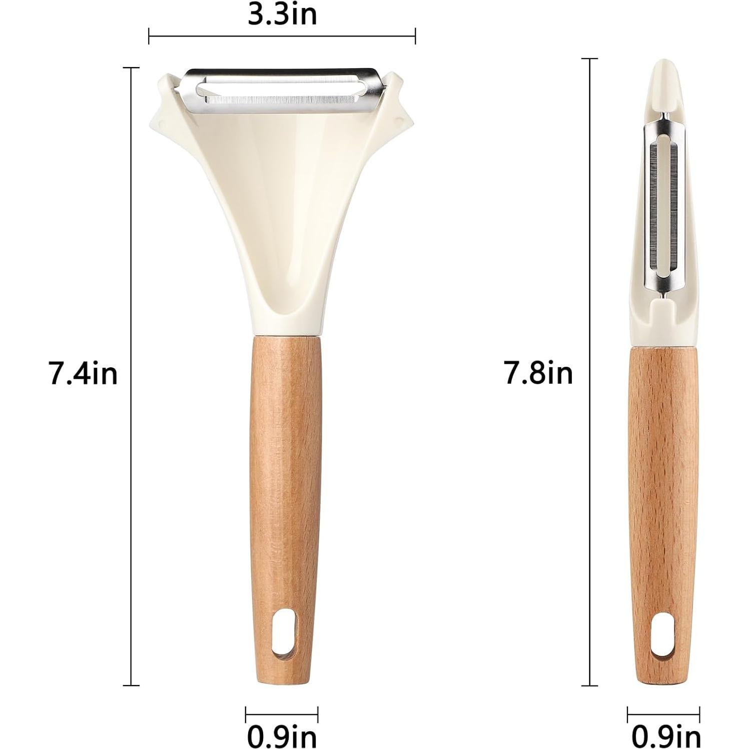 Set de Peladores de Verduras Beereraver - Acero Inoxidable, 2 Piezas