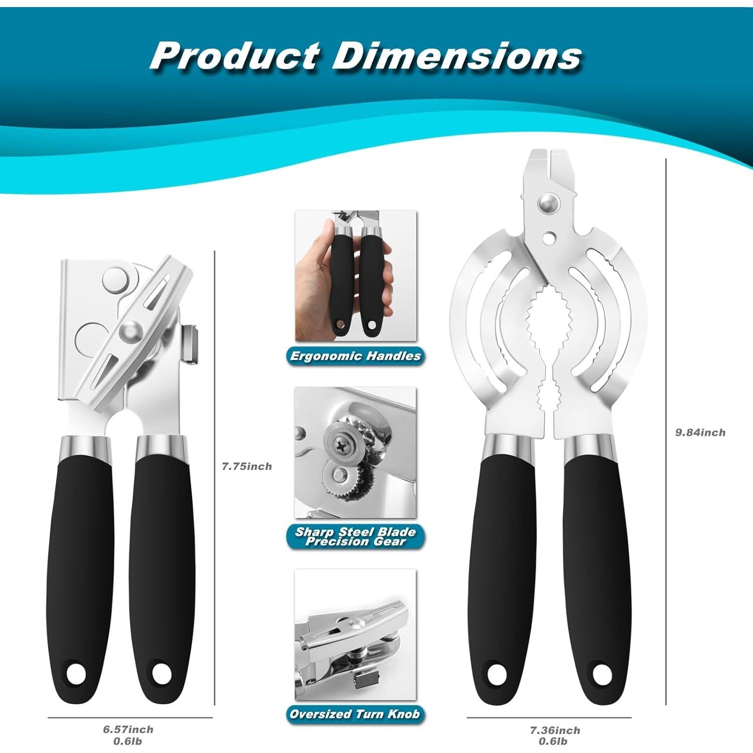 Abrelatas Manual WGPG 2Pack - Alta Resistencia y Ergonomía