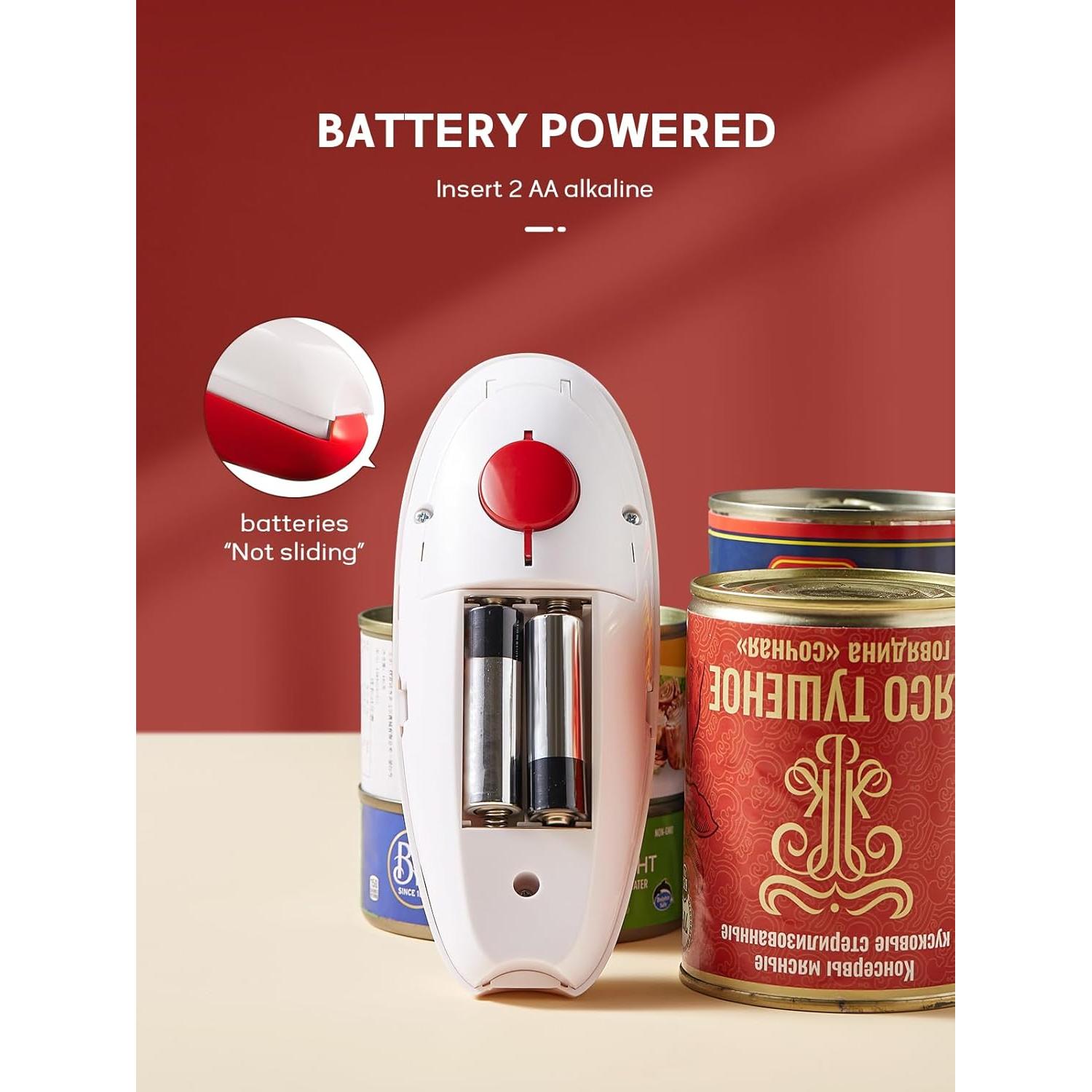 Abrelatas Eléctrico Reemix Rojo Automático para Latas