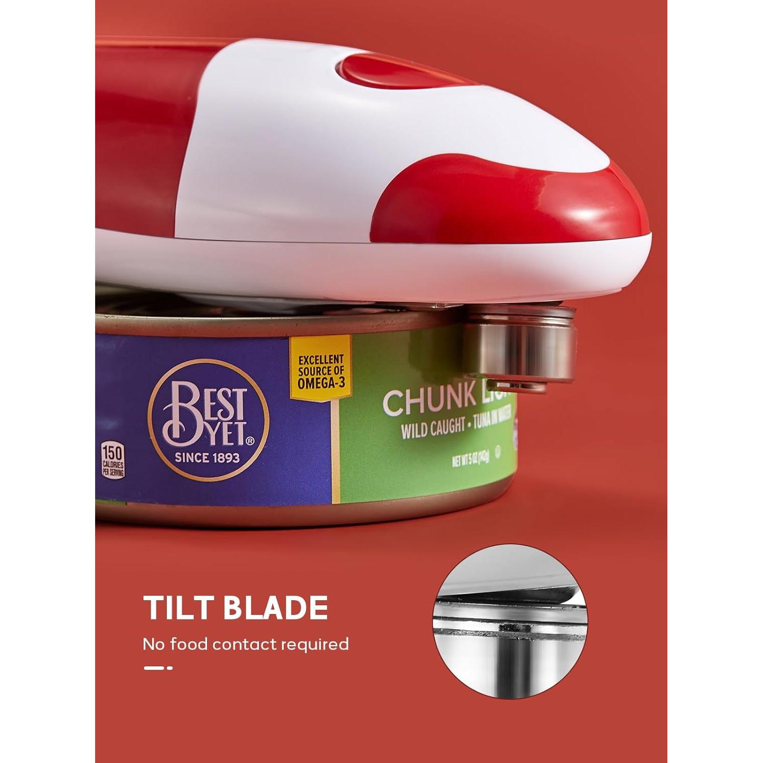 Abrelatas Eléctrico Reemix Rojo Automático para Latas