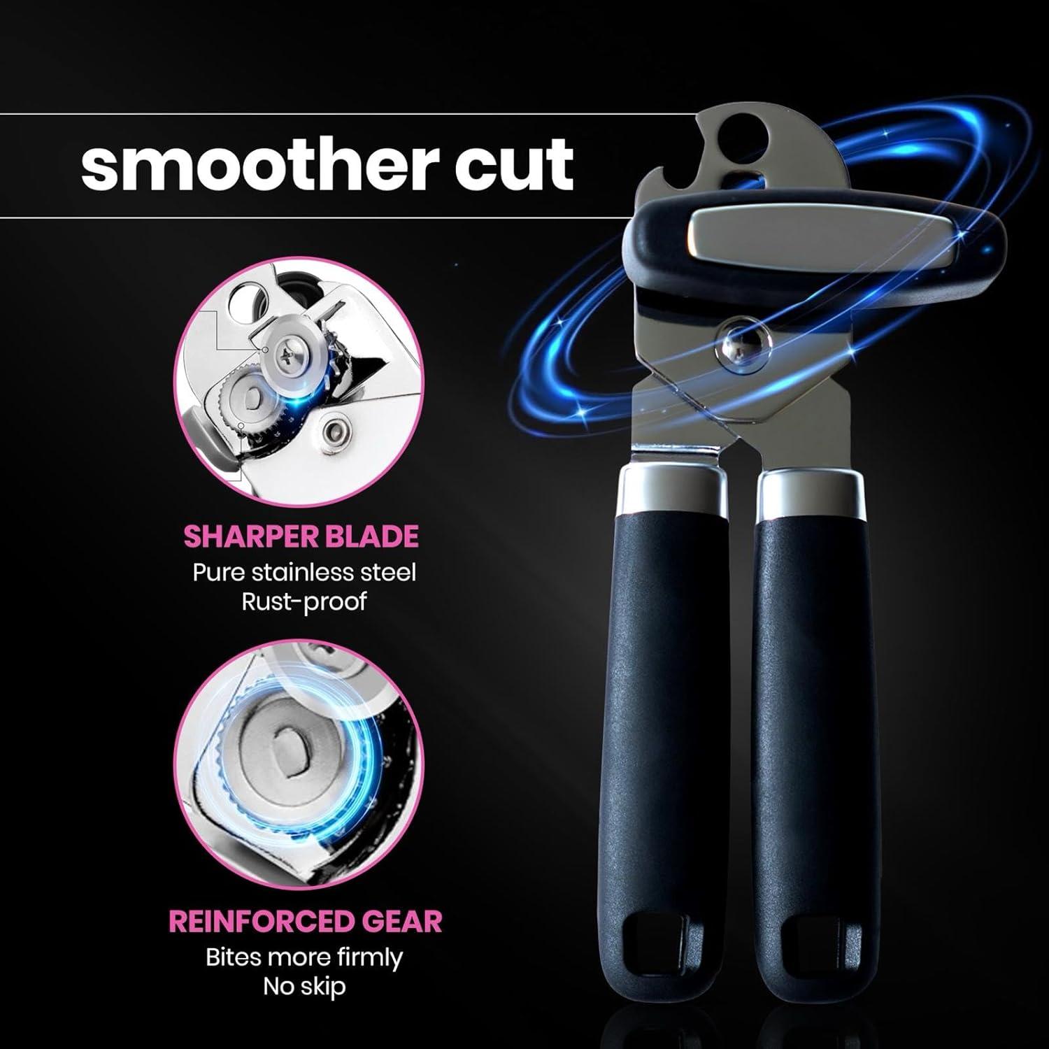 Abrebotellas y Abrelatas Manual EEF Group Rosa 21.24 cm