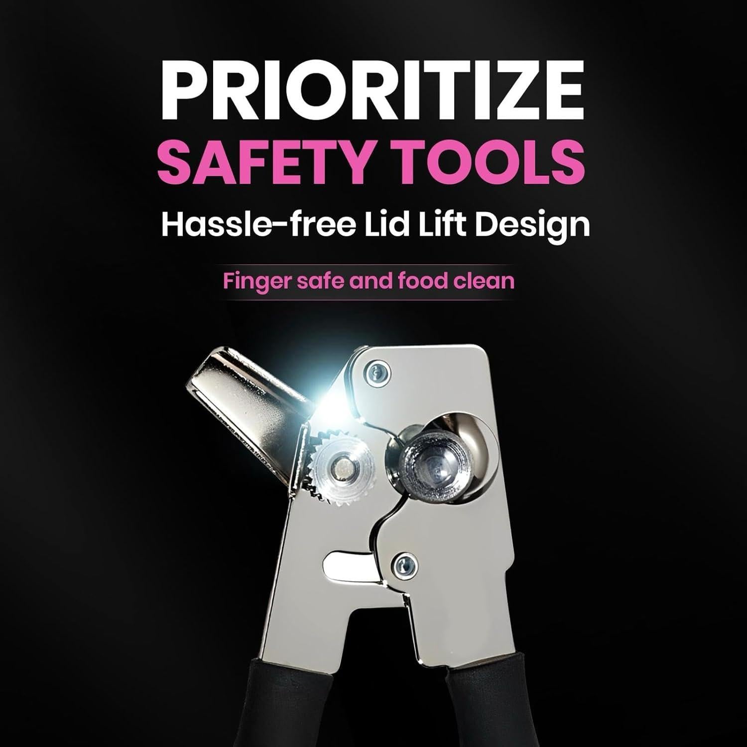 Abrebotellas y Abrelatas Manual EEF Group Rosa 21.24 cm