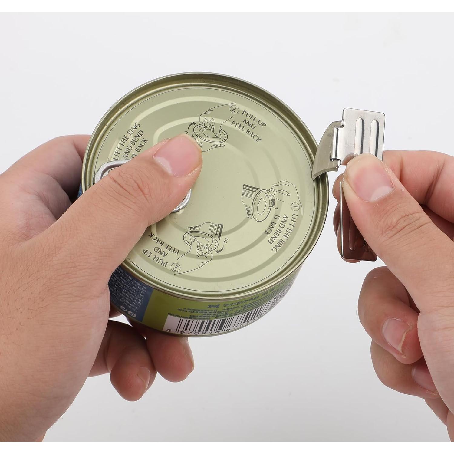 16 Abrelatas Manuales de Acero Inoxidable Gosknor para Camping