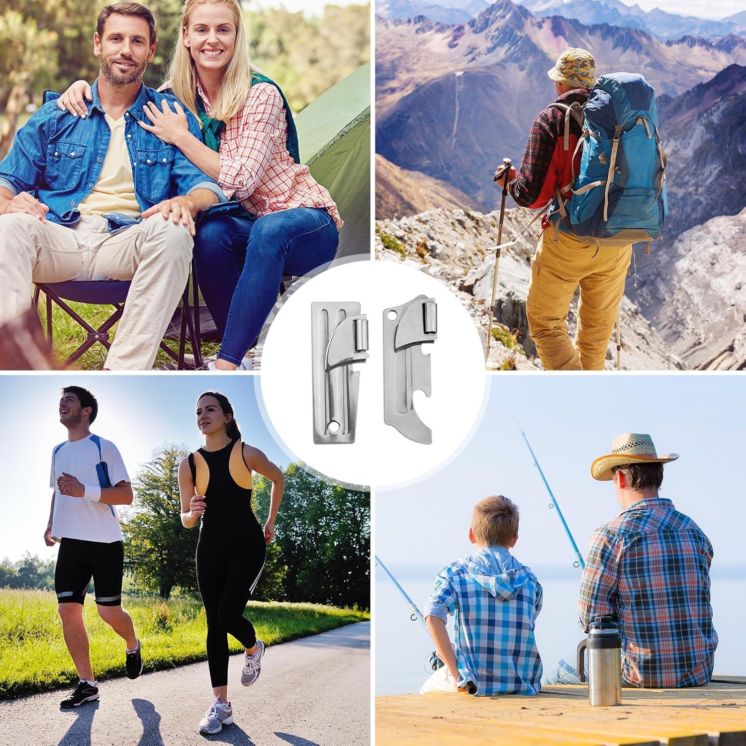 16 Abrelatas Manuales de Acero Inoxidable Gosknor para Camping