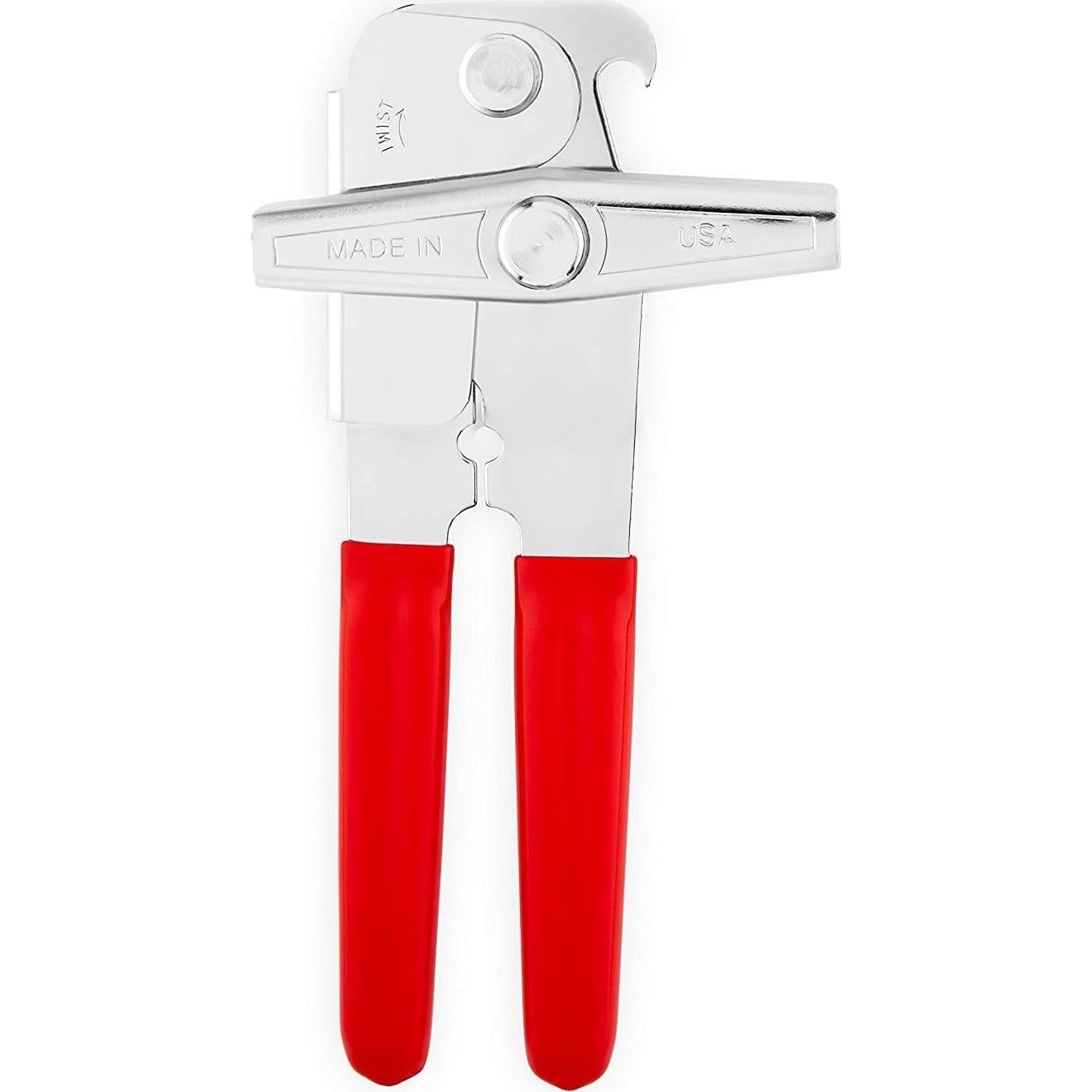 Abrelatas Manual EZ-DUZ-IT Deluxe con Agarraderas Rojas - Juego de 2