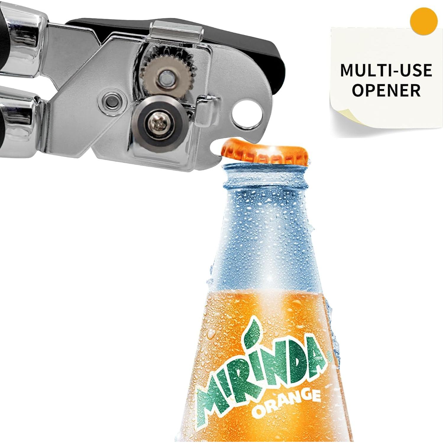 Abrelatas Manual Safring W1C Acero Inoxidable Negro