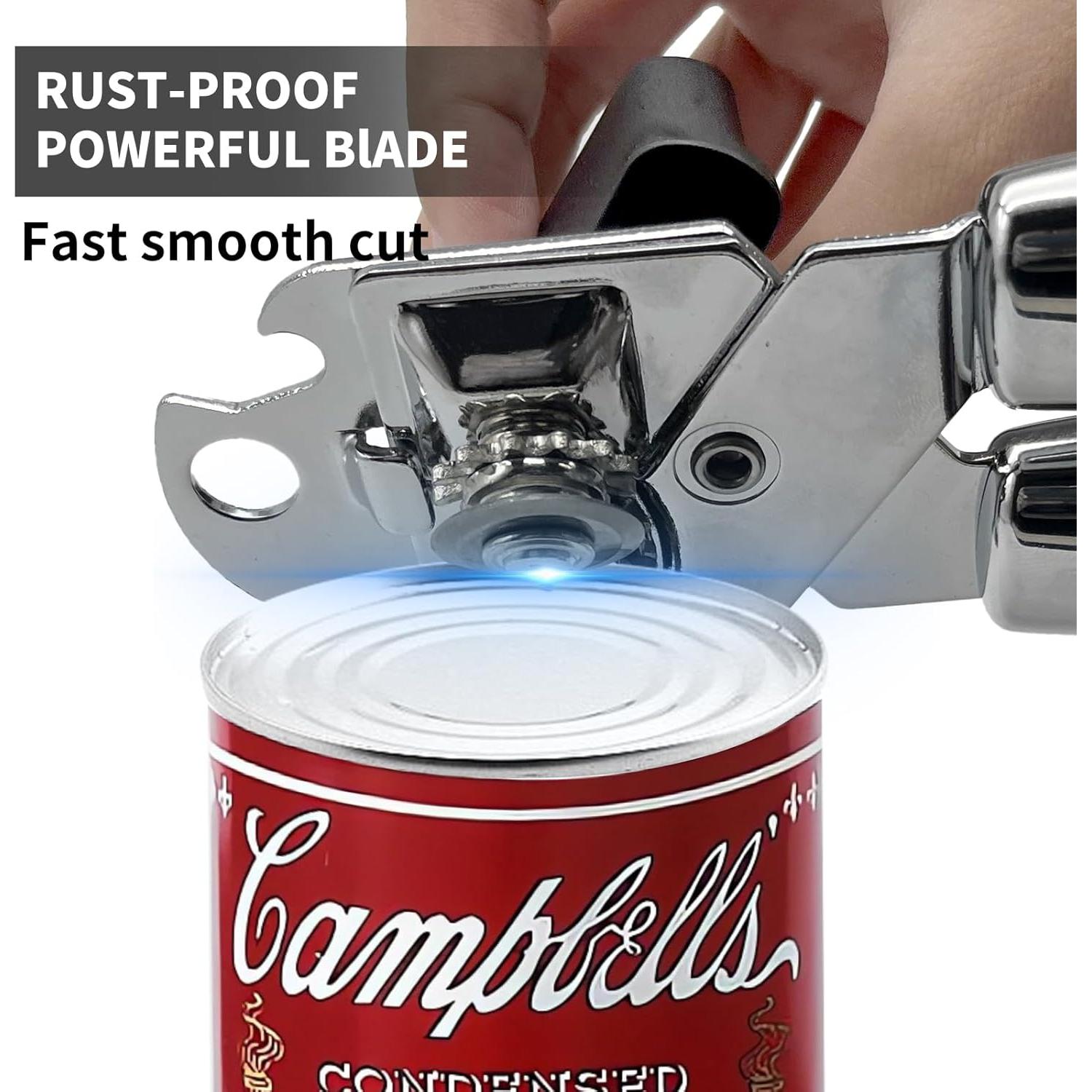 Abrelatas Manual Safring W1C Acero Inoxidable Negro