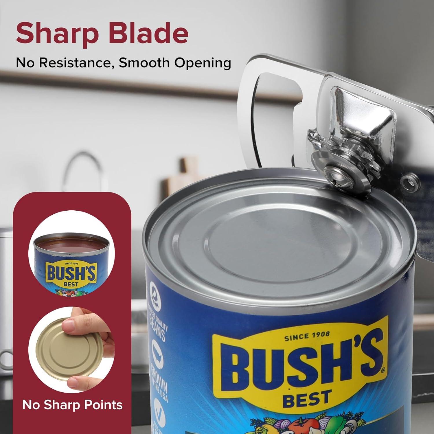 Abre Latas Manual COOCLAN con Imán y Cuchilla de Acero Inoxidable