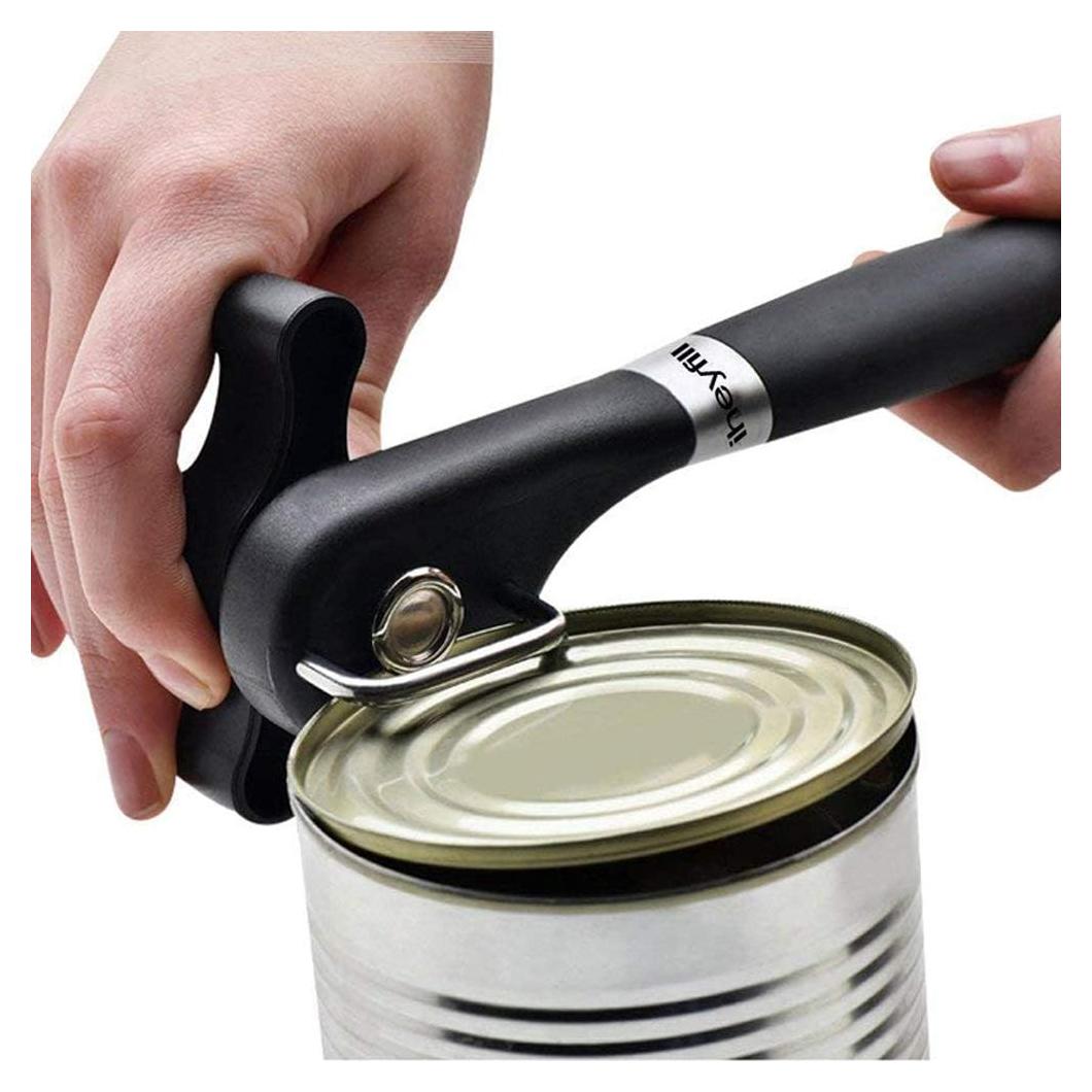 Abrelatas Manual de Seguridad iheyfill, Acero Inoxidable Ergonómico