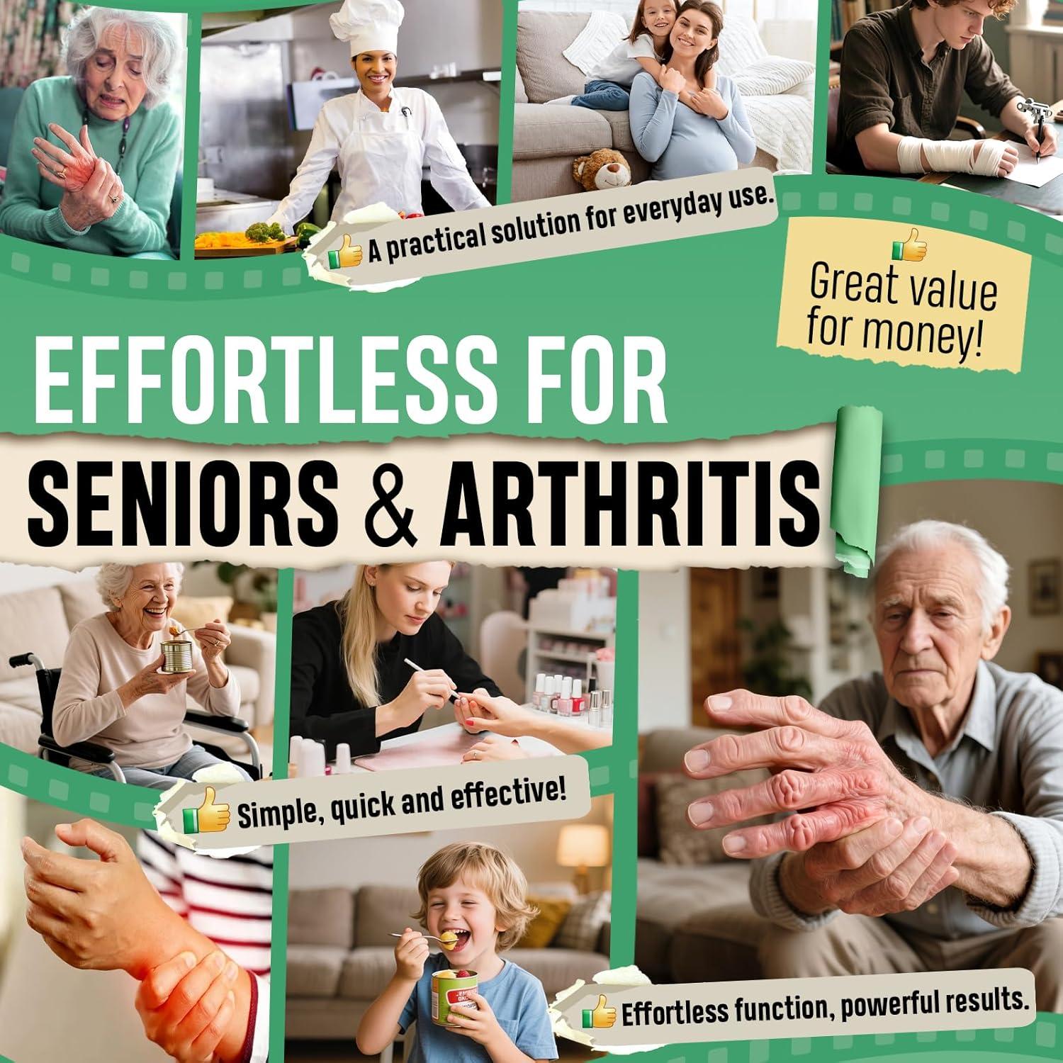 Abrebotellas Eléctrico Kitassure Automático 14.5 cm para Personas Mayores