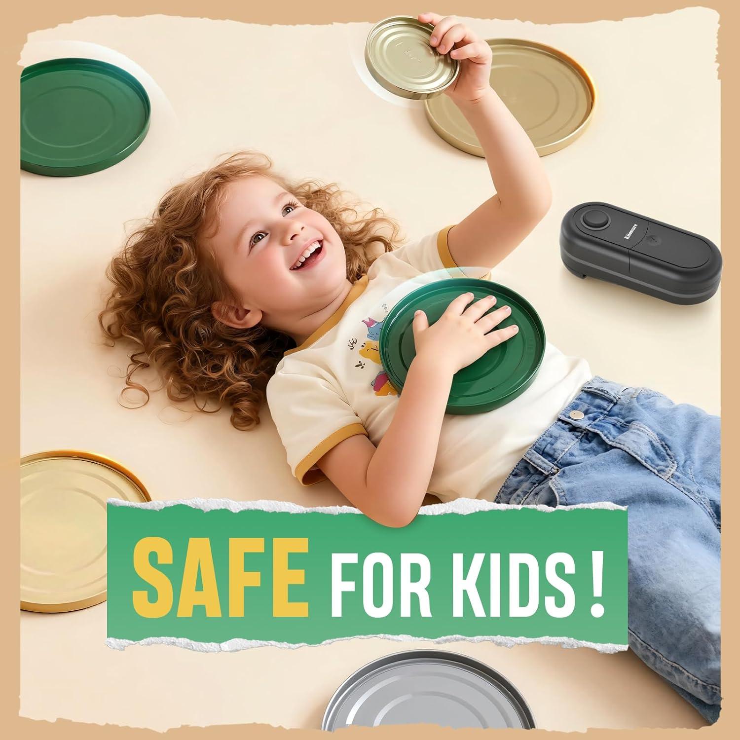 Abrebotellas Eléctrico Kitassure Automático 14.5 cm para Personas Mayores