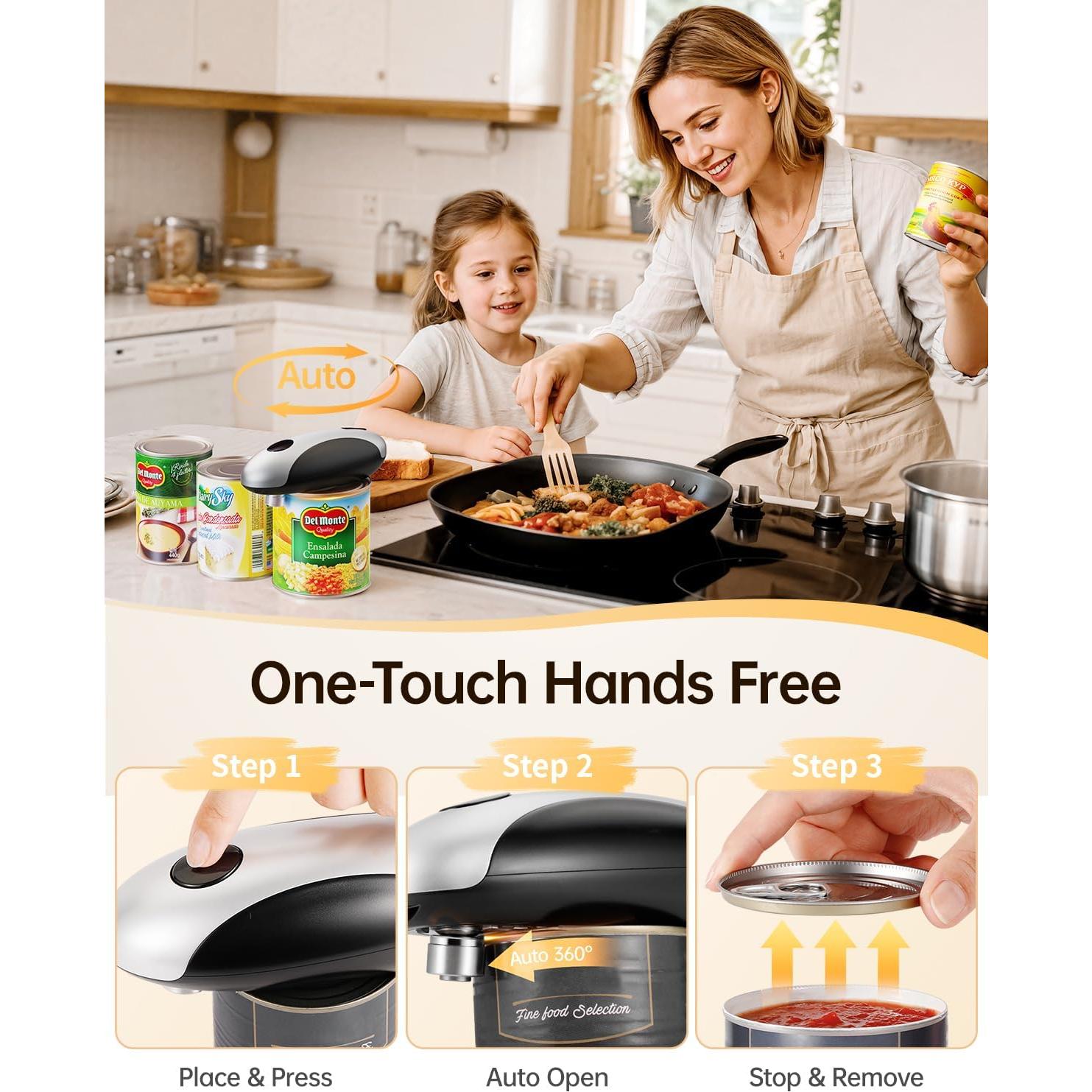 Abrelatas Eléctrico Recargable HouseSapp - Automático 3W