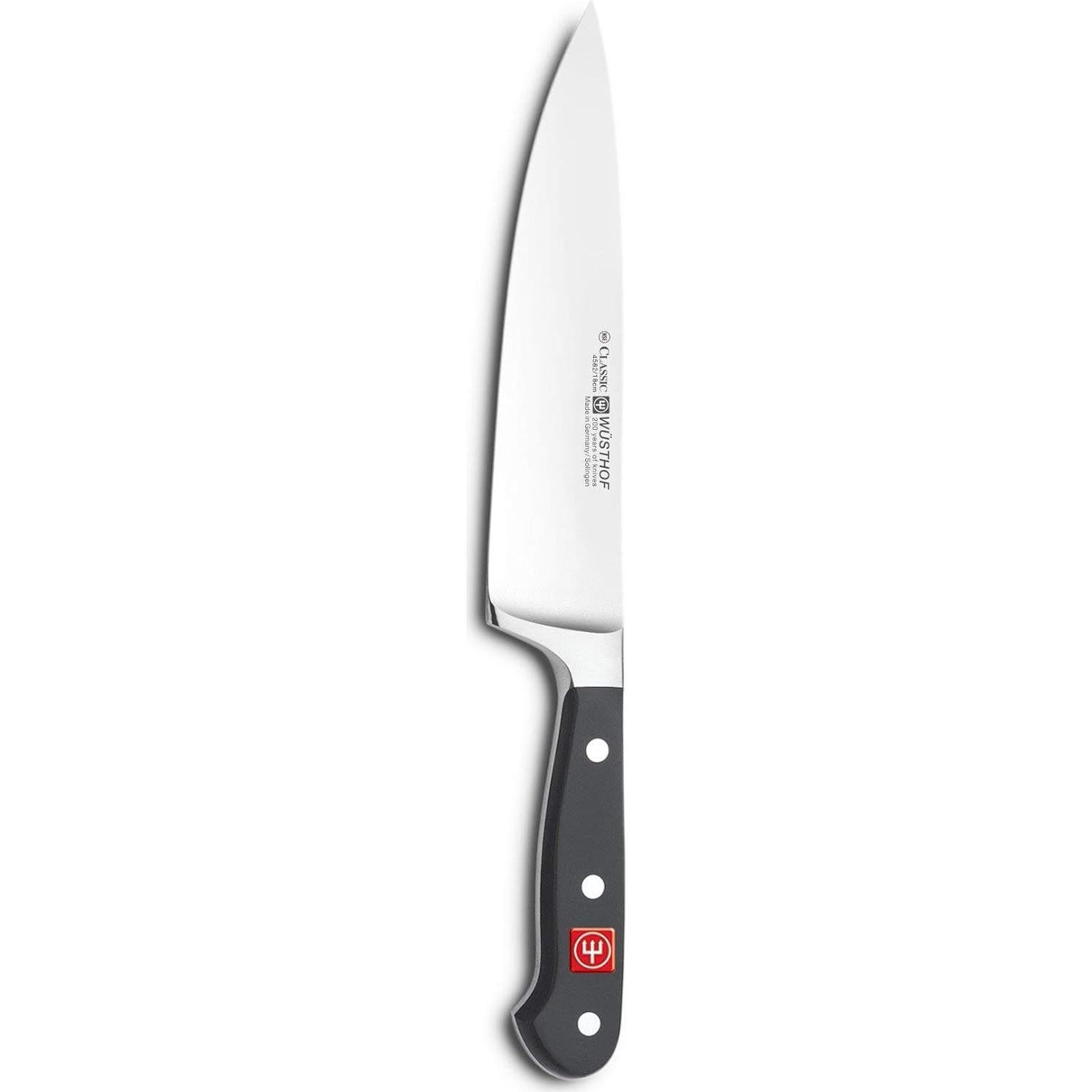 Cuchillo de Chef Wüsthof Clásico 17.78 cm Negro Forjado
