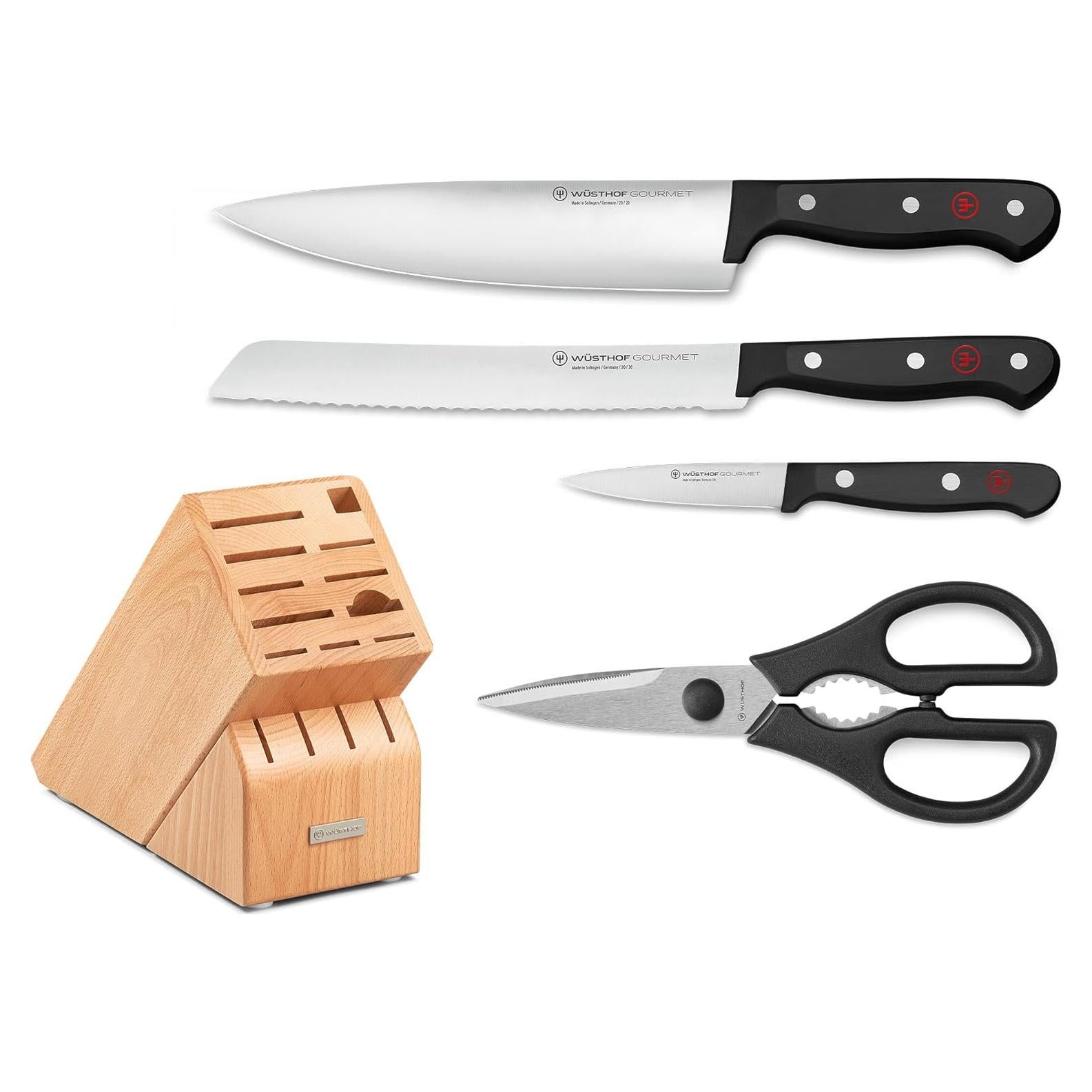 Juego de Cuchillos WÜSTHOF Gourmet 5 Piezas Acero Inoxidable