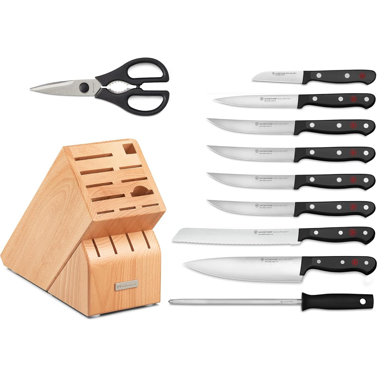 Juego de cuchillos Wüsthof Gourmet 11 piezas acero inoxidable