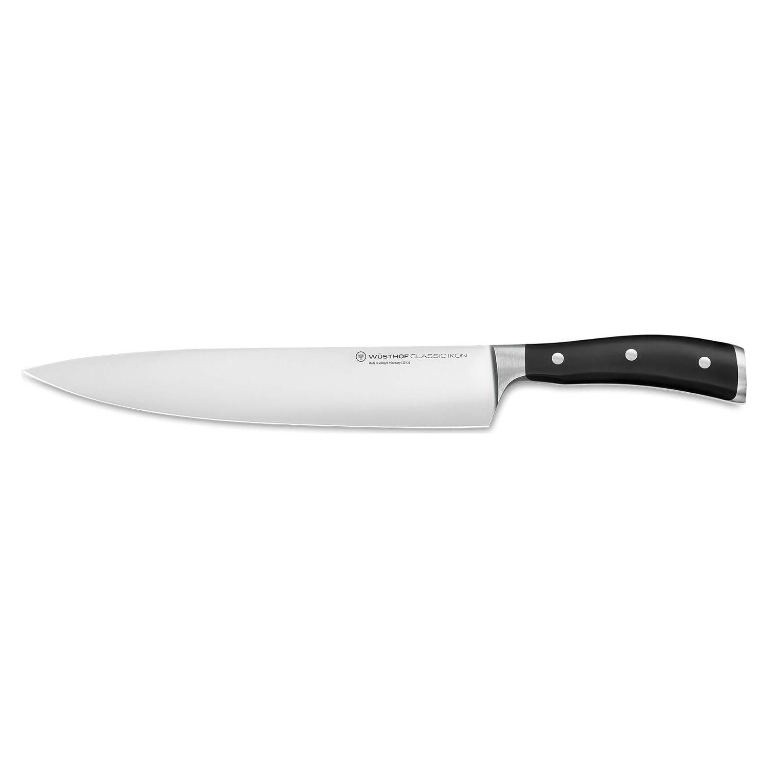 Cuchillo de Chef Wüsthof Classic IKON 25.4 cm Negro