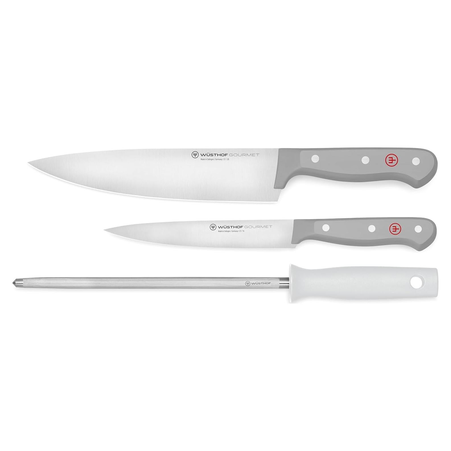 Juego de Cuchillos de Chef Wüsthof Gourmet 3 Piezas Gris
