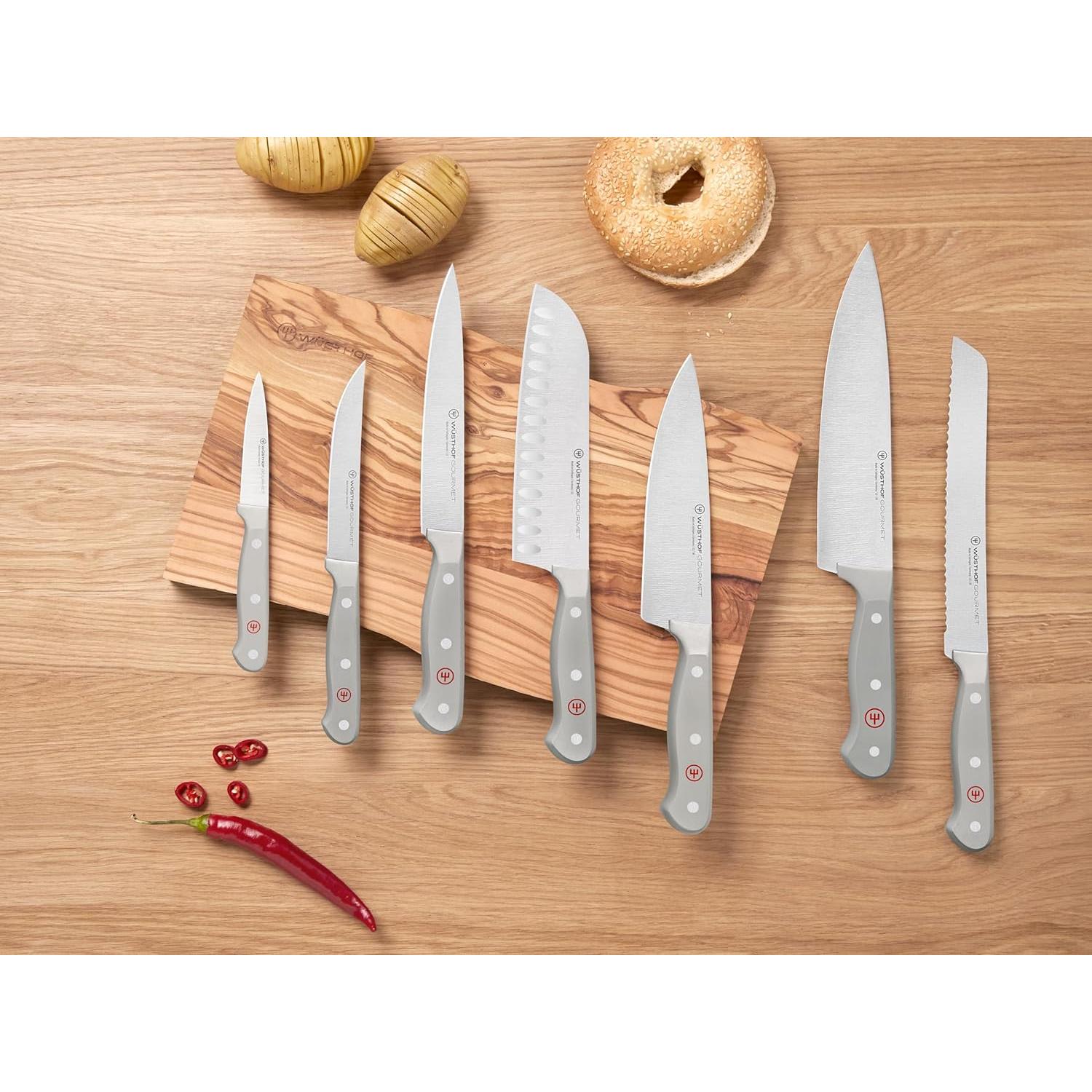 Juego de Cuchillos de Chef Wüsthof Gourmet 3 Piezas Gris