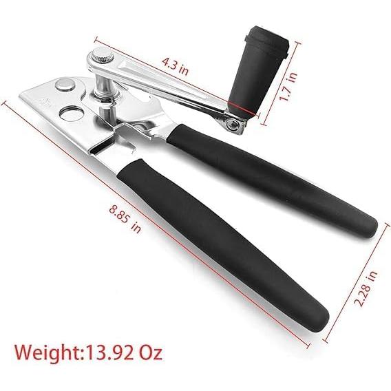 Abridor de Latas Manual LUFMWCWD con Mango Ergonómico Negro