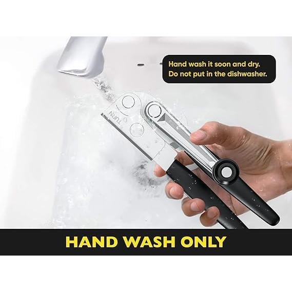 Abridor de Latas Manual LUFMWCWD con Mango Ergonómico Negro