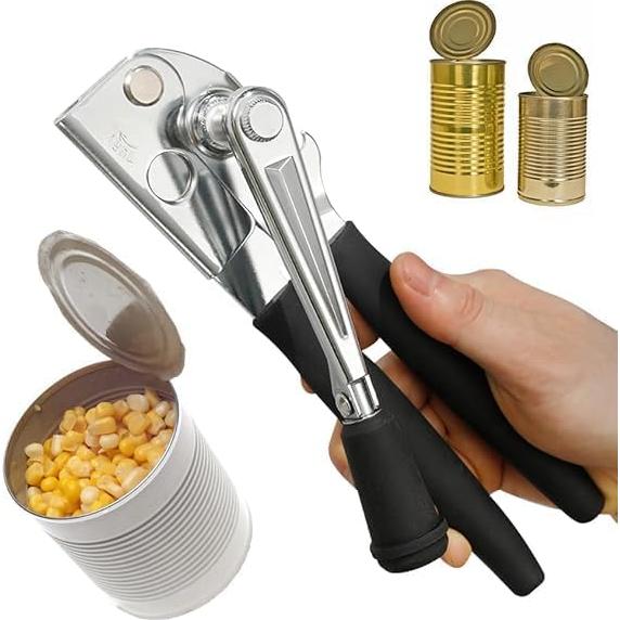 Abridor de Latas Manual LUFMWCWD con Mango Ergonómico Negro