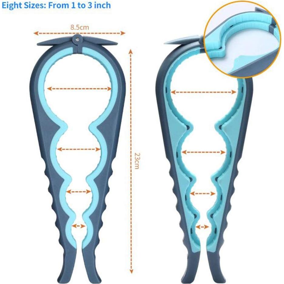 Abre frascos Otstar ergonómico para ancianos y artritis - Azul