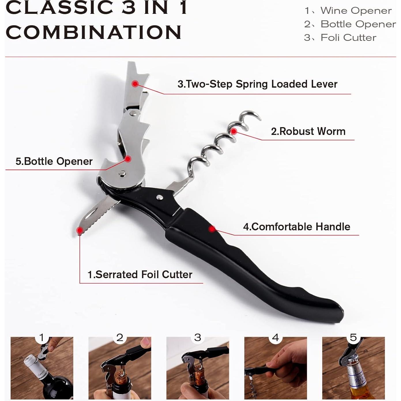 Abrebotellas y Abrefrascos ASTOFLI 5 en 1 para Personas Mayores