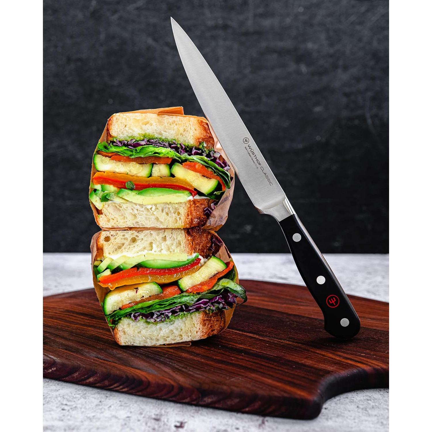 Cuchillo de Utilidad WÜSTHOF 15.24 cm Negro Forjado