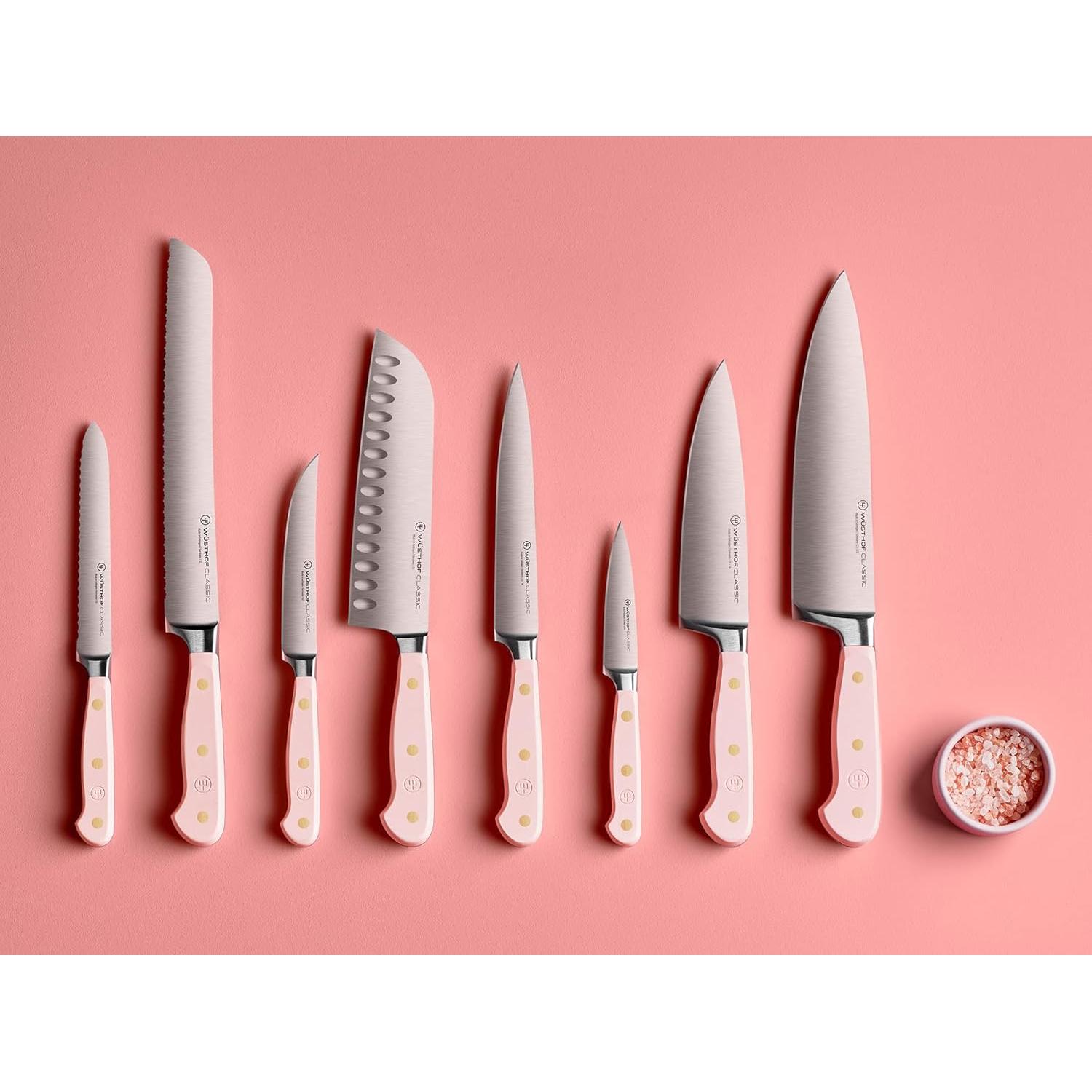 Juego de cuchillos de chef WÜSTHOF Classic 2 piezas sal rosa