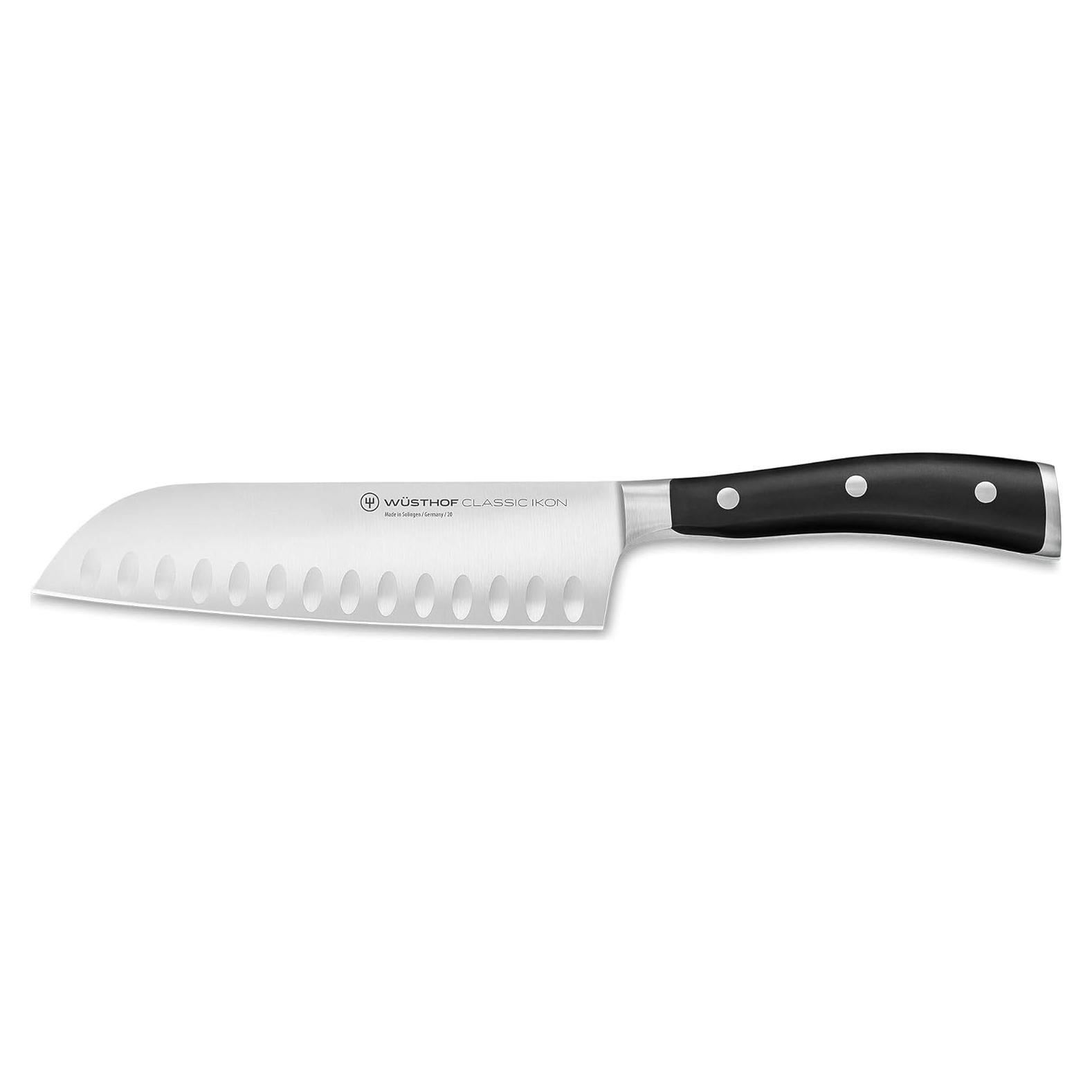 Cuchillo Santoku 18 cm Wüsthof Classic Ikon Borde Hueco